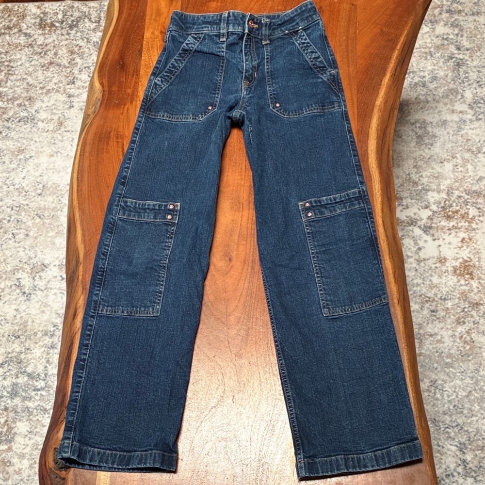 Abercrombie & Fitch Kids Dark Blue Cargo Jeans